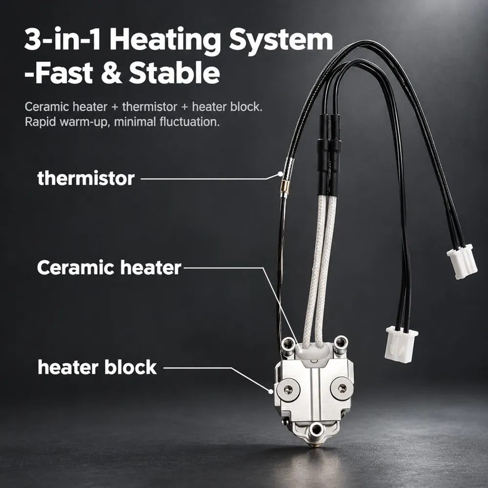 Hotend-Bausatz Keramikheizung Thermistor für Anycubic Kobra X Kobra 4