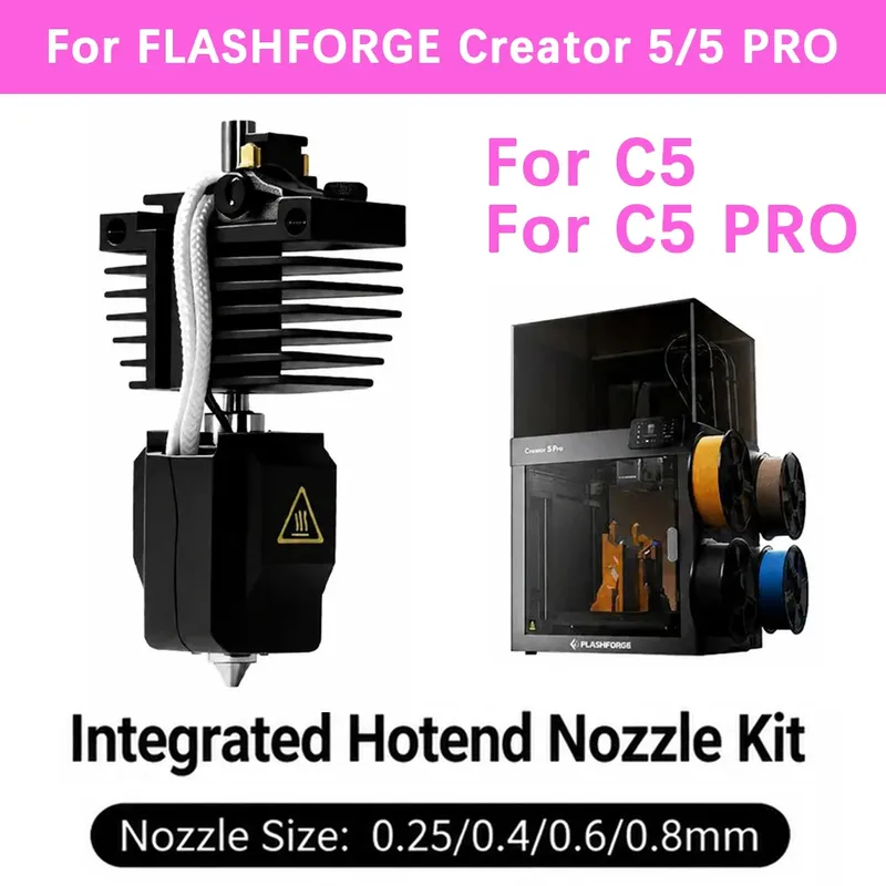 Hotend C5 für Creator 5 Pro mit Düse aus gehärtetem Stahl
