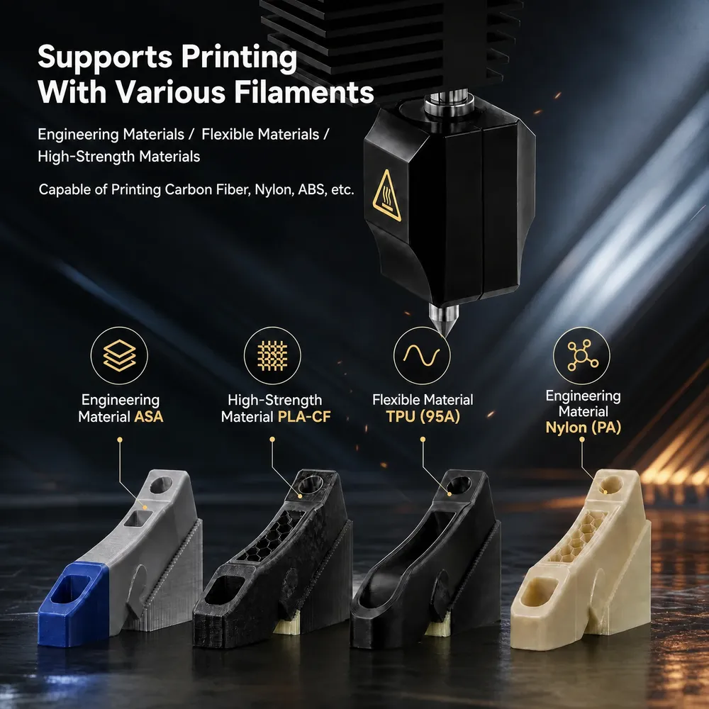 Hotend C5 für Creator 5 Pro mit Düse aus gehärtetem Stahl