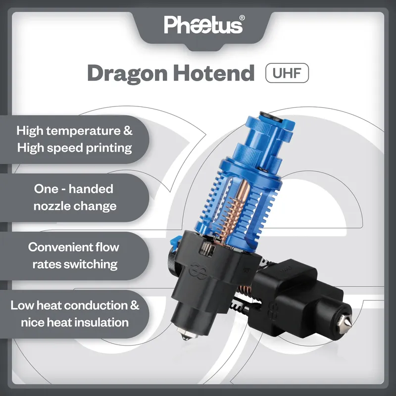 Hotend Dragon UHF für Prusa Mini Mk2 Mk3 Extrusionskopf
