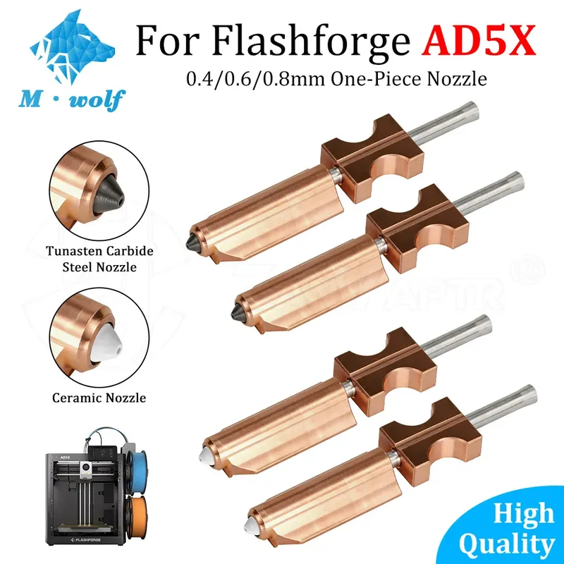 Hotend-Düse 0,4 bis 0,8 mm für Flashforge AD5X