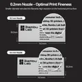 Hotend-Düse gehärtete Stahldüse 0,2 bis 0,8 mm für Bambu P2S X2D – 3