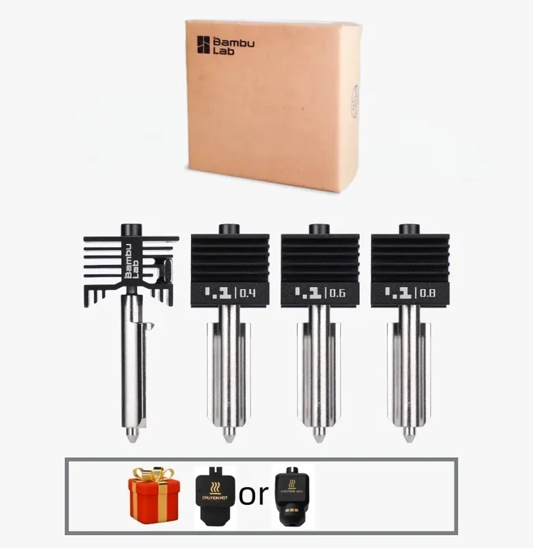 Hotend-Düse gehärtete Stahldüse 0,2 bis 0,8 mm für Bambu P2S X2D