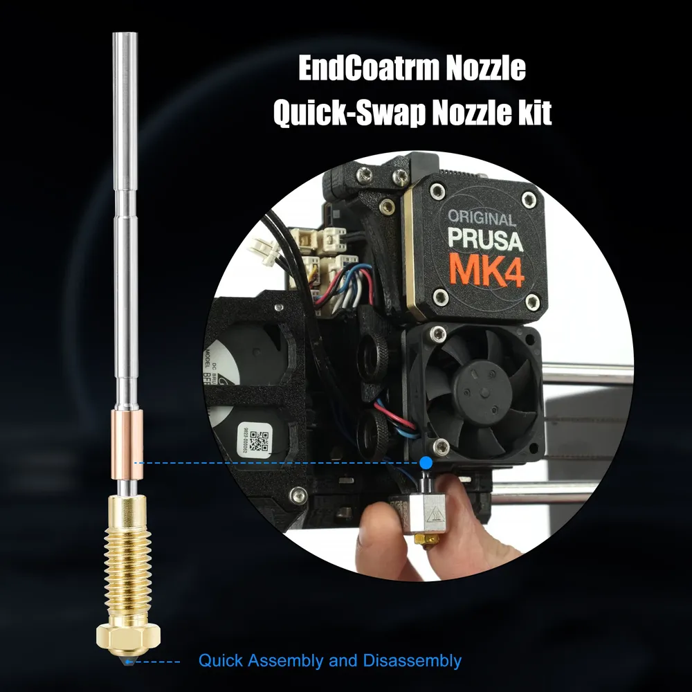 Hotend Düse gehärteter Stahl für Prusa MK4 XL MK3.9 0,4 mm
