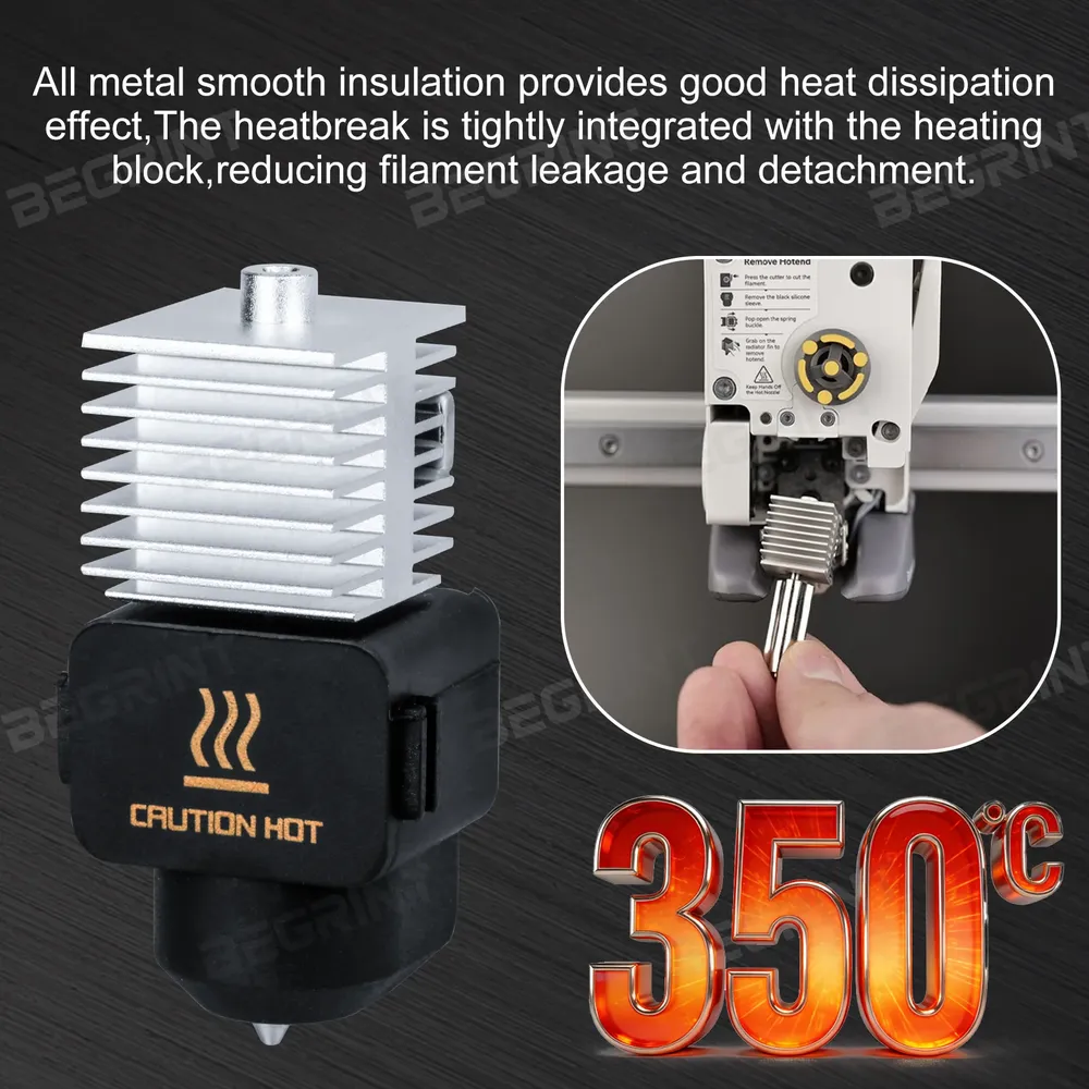 Hotend-Düsen-Kit Stahl für Bambu Lab A1/A1 Mini integriert