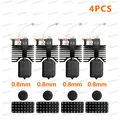 Hotend-Extruder für Snapmaker U1 mit Keramikheizung und Stahldüse – Farbe 4pcs 0.8mm