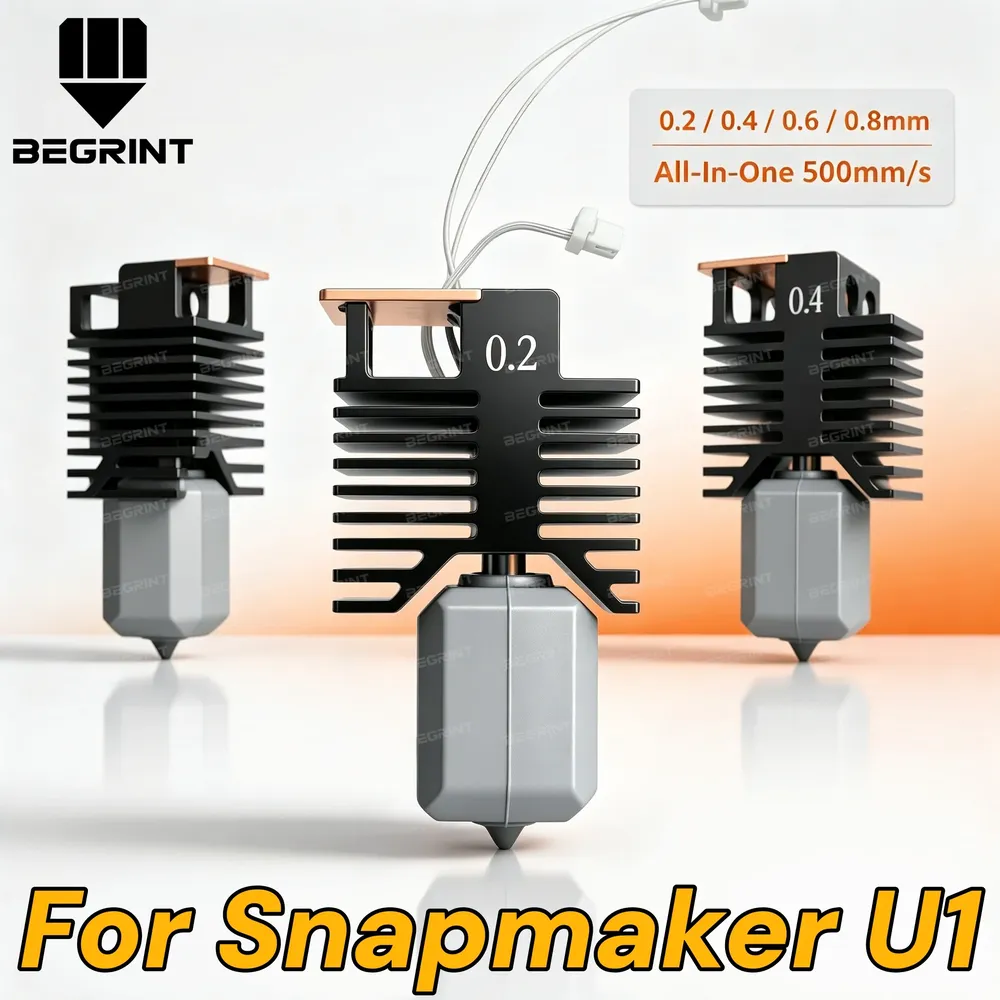 Hotend-Extruder für Snapmaker U1 mit Keramikheizung und Stahldüse