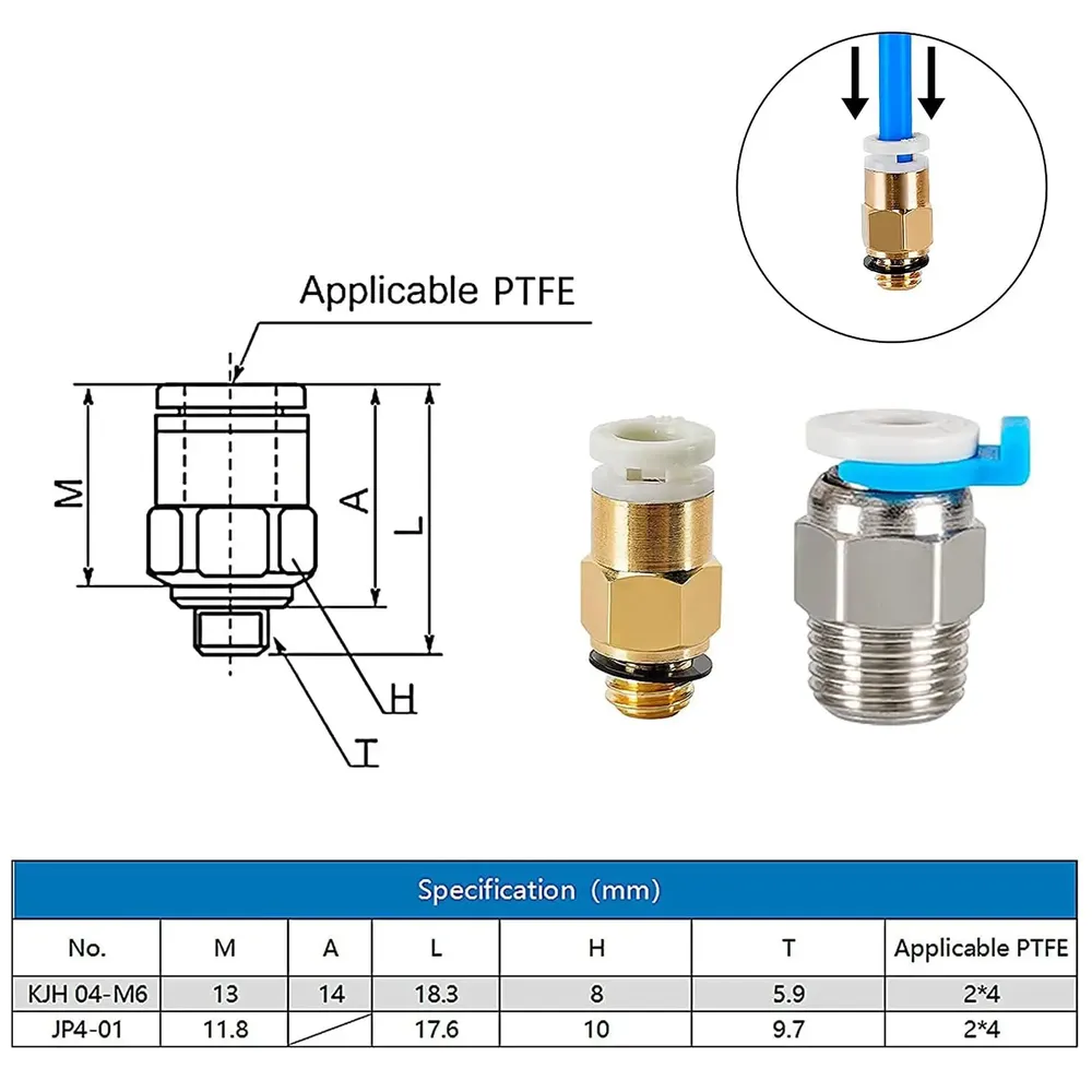 Hotend Extruder Kit mit PTFE-Schlauch für Ender 3