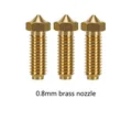 Hotend für Anycubic Kobra S1 Bi-Metal Heatbreak Throat Upgrade-Kit – Farbe 3Pcs Brass 0.8mm