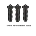 Hotend für Anycubic Kobra S1 Bi-Metal Heatbreak Throat Upgrade-Kit – Farbe 3Pcs Steel 0.4mm