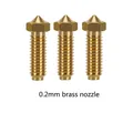 Hotend für Anycubic Kobra S1 Bi-Metal Heatbreak Throat Upgrade-Kit – Farbe 3Pcs Brass 0.2mm