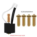 Hotend für Anycubic Kobra S1 Bi-Metal Heatbreak Throat Upgrade-Kit – Farbe hotend brass nozzle