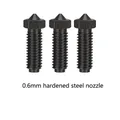 Hotend für Anycubic Kobra S1 Bi-Metal Heatbreak Throat Upgrade-Kit – Farbe 3Pcs Steel 0.6mm