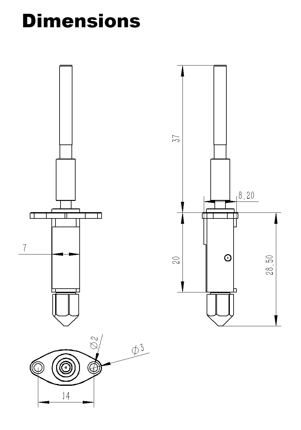 Hotend für K1C Drucker mit hoher Durchflussrate