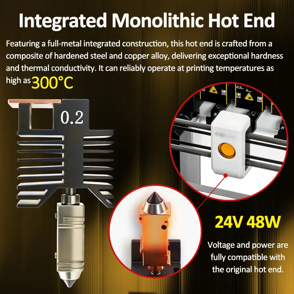 Hotend für Snapmaker U1 mit Plug-and-Play-Keramikblock