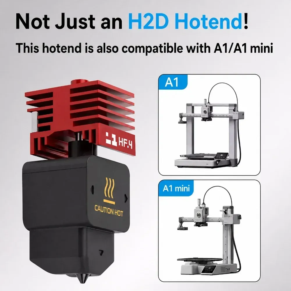 Hotend High-Flow MPVD für Bambu Lab A1 MINI mit hoher Härte