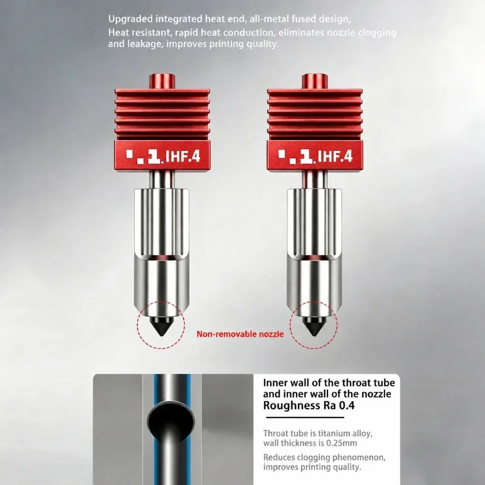 Hotend High-Flow MPVD für Bambu Lab A1 MINI mit hoher Härte