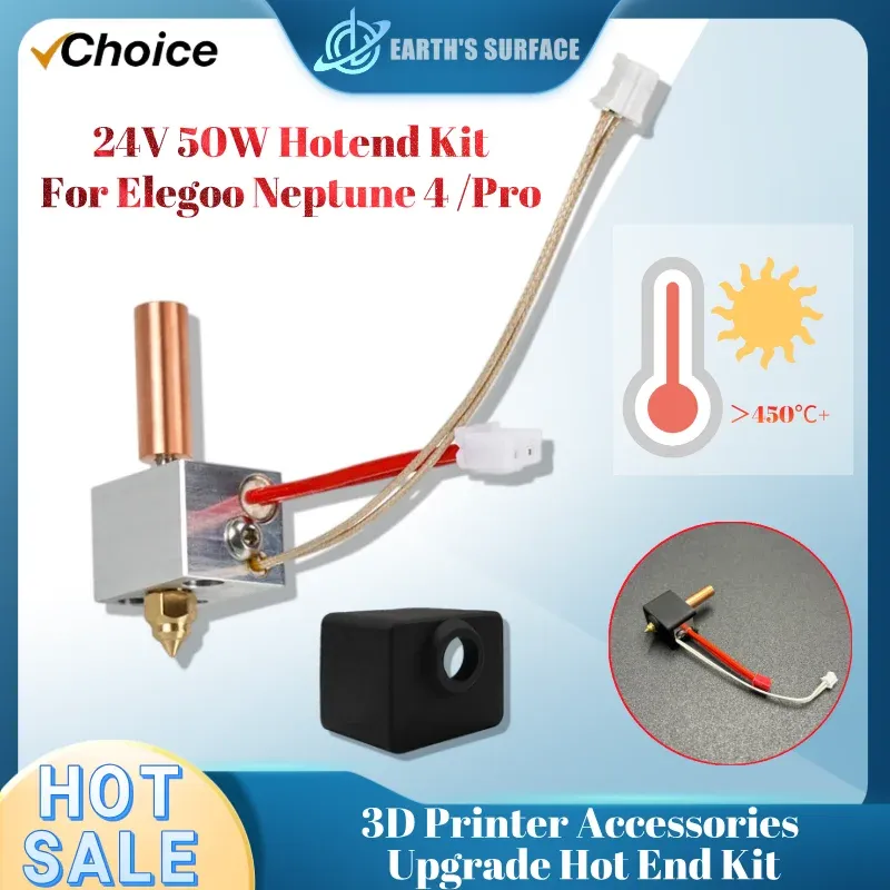 Hotend Kit 24V 50W mit Thermistor für Elegoo Neptune 4