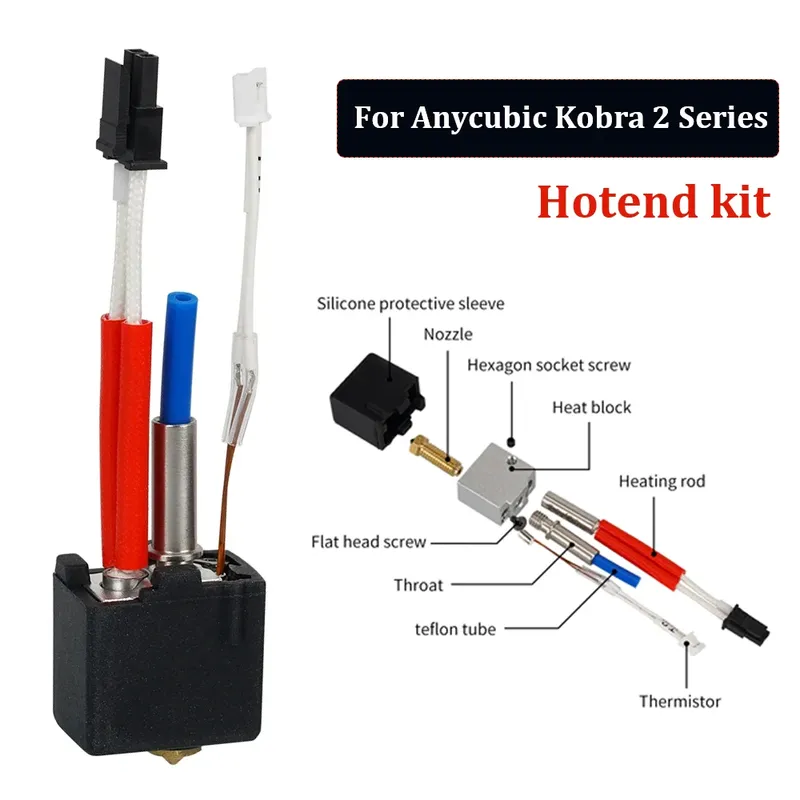 Hotend Kit 24V 60W für Anycubic Kobra 2 Serie Volcano Düse