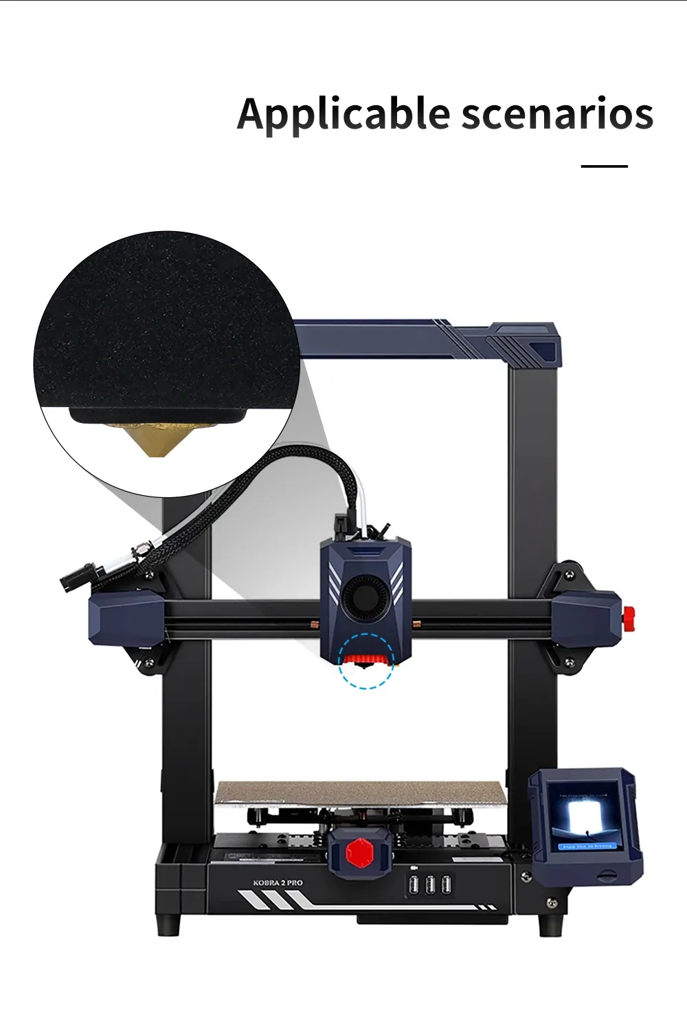 Hotend Kit 24V 60W für Anycubic Kobra 2 Serie Volcano Düse