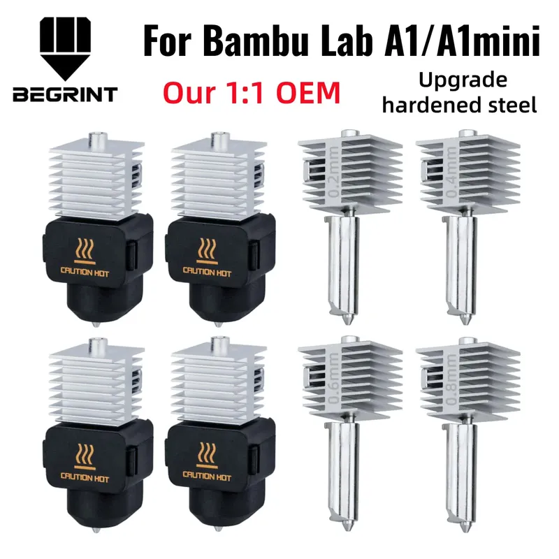 Hotend Kit A2L integrierte Düse gehärteter Stahl für Bambu Lab A1 A1MINI