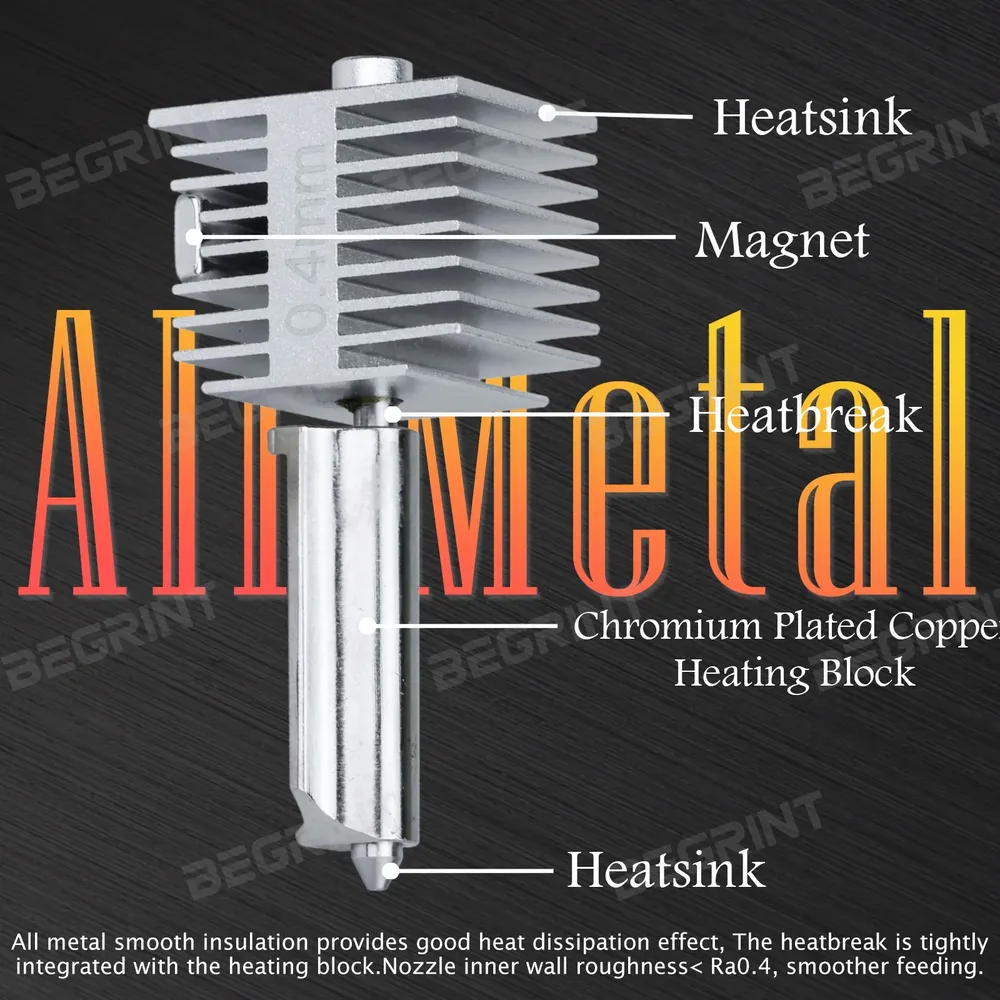 Hotend Kit A2L integrierte Düse gehärteter Stahl für Bambu Lab A1 A1MINI