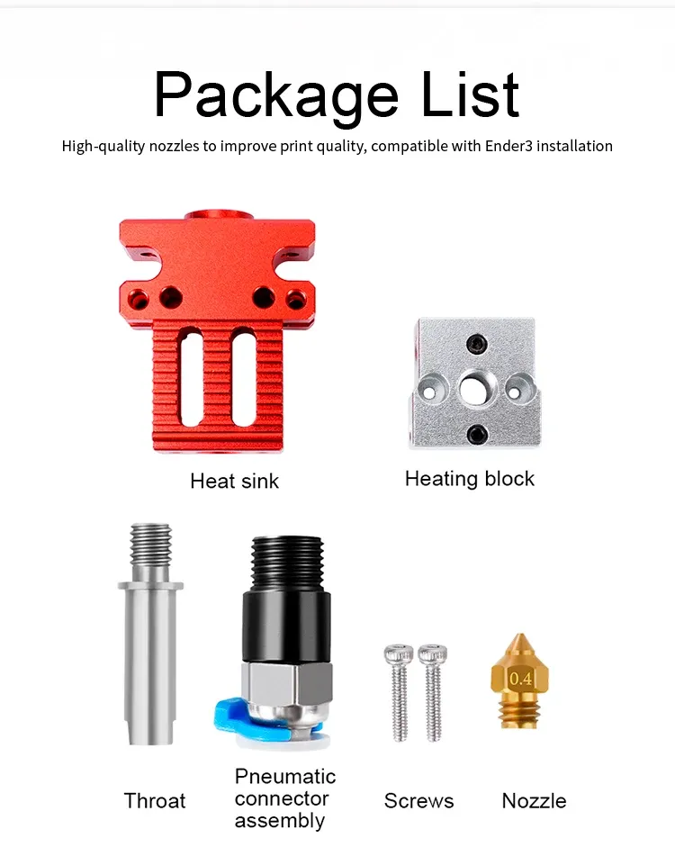 Hotend-Kit CR-6 SE für 3D-Drucker mit verbesserter Düse