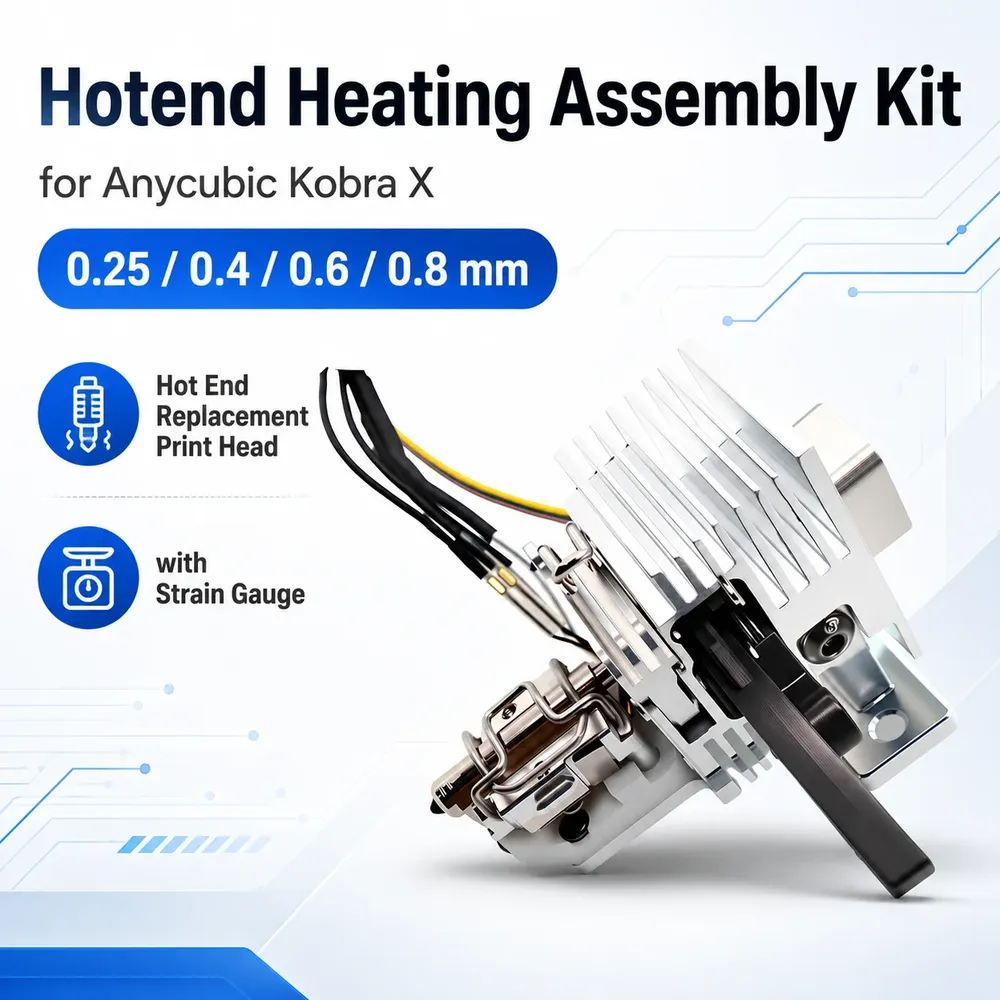 Hotend-Kit Dehnungsmesssensor für Anycubic Kobra X mit Düse