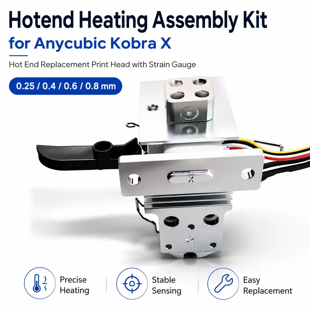 Hotend-Kit Dehnungsmesssensor für Anycubic Kobra X mit Düse