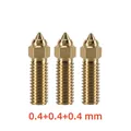 Hotend Kit Extruder für Ender 3 V3 KE 260°C – Farbe 3PC 0.4 Brass nozzle