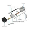 Hotend Kit für Anycubic Kobra 3 Druckkopf Bimetal Heatbreak – 3