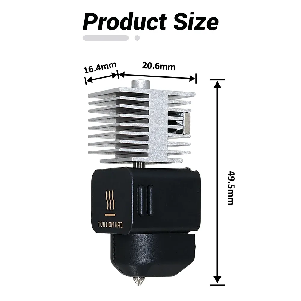 Hotend Kit für Bambu Lab A1 A1 Mini mit Düsen 0,2 bis 0,8 mm