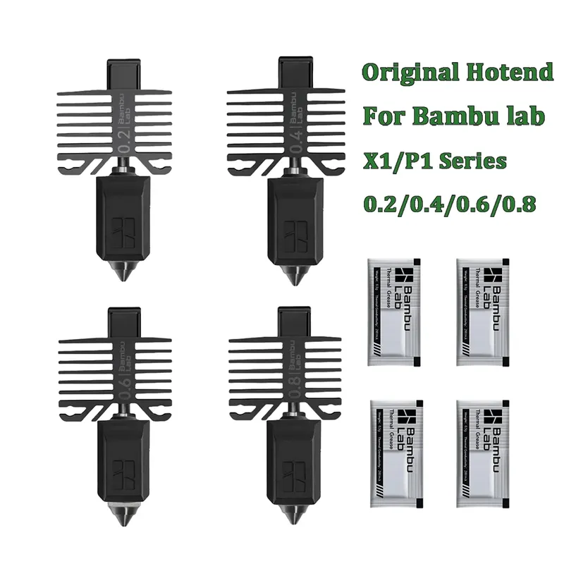 Hotend-Kit für Bambu Lab X1/P1 Serie mit Düse 0,2 bis 0,8 mm