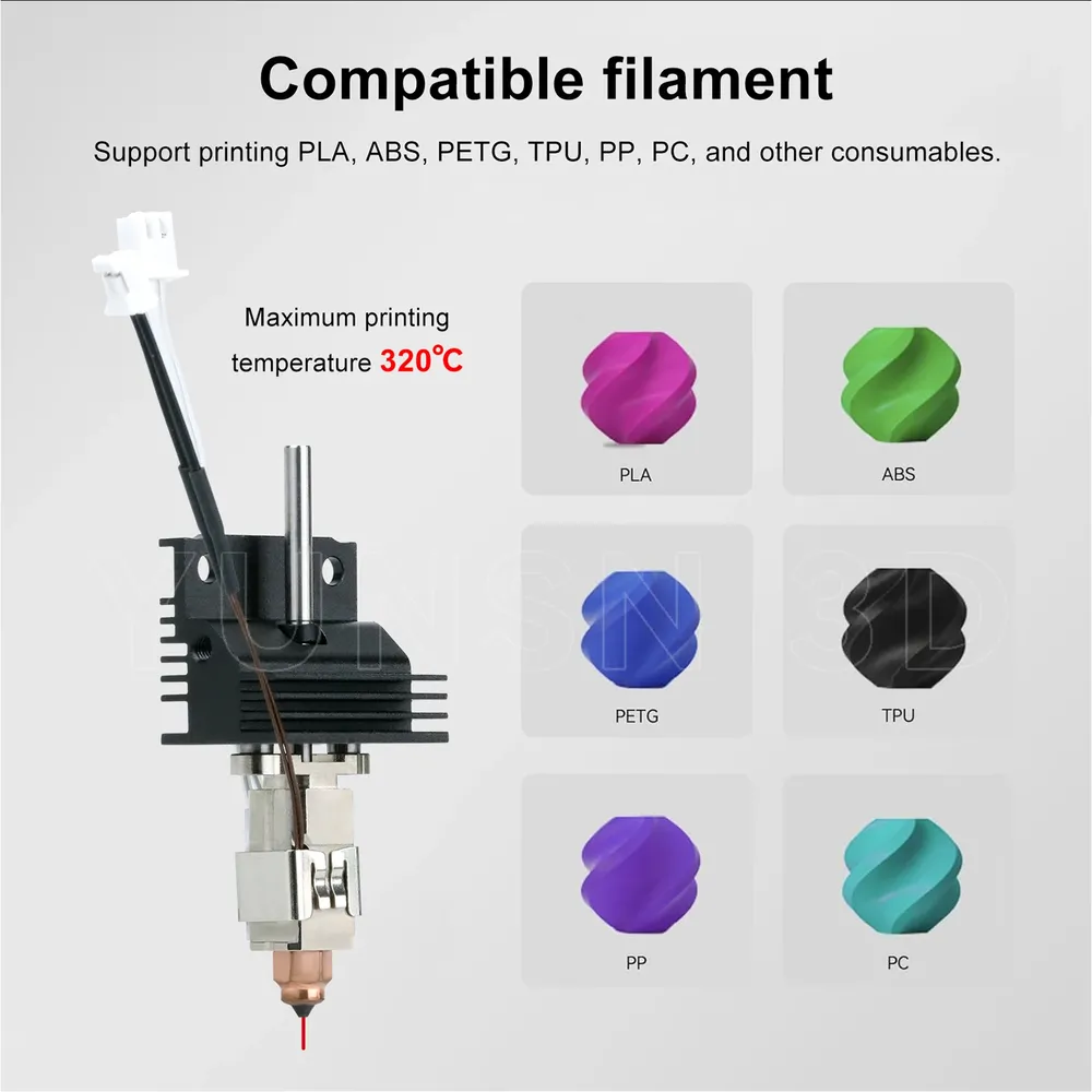 Hotend Kit für Creality K1 K1C K1 Max mit Keramik Heizblock