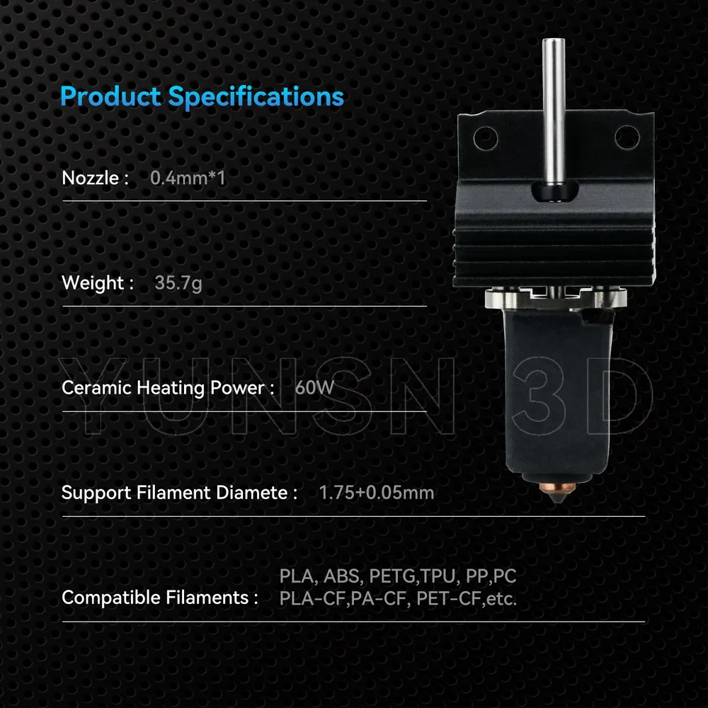 Hotend Kit für Creality K1 K1C K1 Max mit Keramik Heizblock