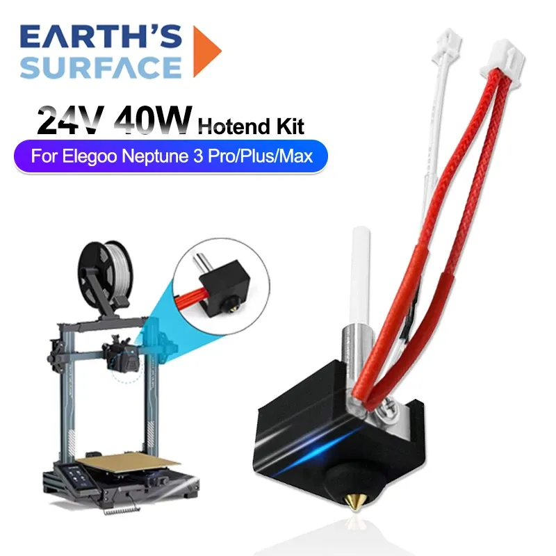 Hotend-Kit für Elegoo Neptune 3 Pro Heatbreak Heizblock Heizstab 24V