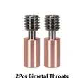 Hotend Kit für Ender 3 V3 SE Titan Throat Bimetall Heatbreak J-kopf – Farbe 2Pcs Bimetal Throats