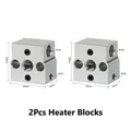 Hotend Kit für Ender 3 V3 SE Titan Throat Bimetall Heatbreak J-kopf – Farbe 2Pcs Heater Blocks