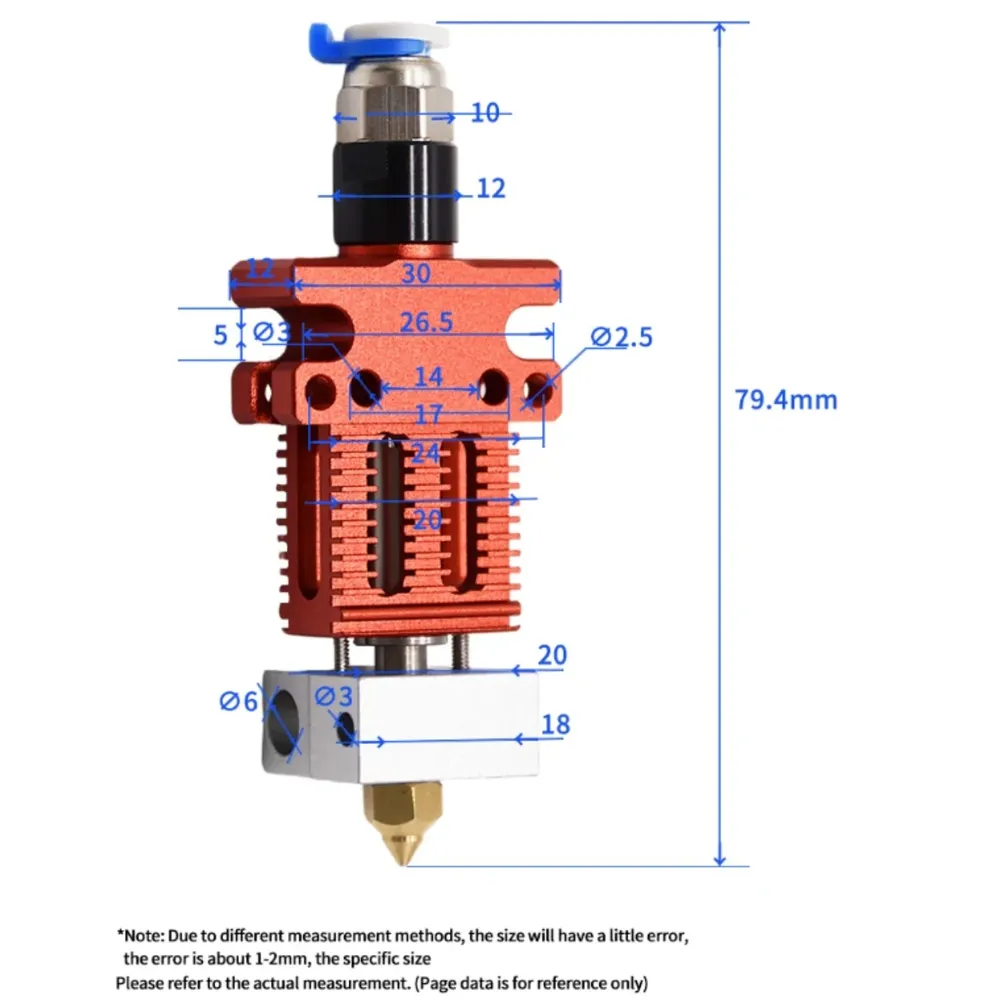Hotend-Kit Ganzmetall-Extruder für Creality CR-6 SE