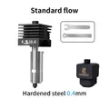 Hotend-Kit gehärtete Stahldüse 0,2 bis 0,8 mm für Bambu H2D A1 – Farbe 0.4 Standard Flow