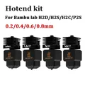 Hotend-Kit gehärtete Stahldüse 0,2 bis 0,8 mm für Bambu H2D A1 – 1