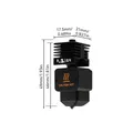 Hotend-Kit gehärtete Stahldüse 0,2 bis 0,8 mm für Bambu H2D A1 – 3