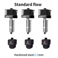 Hotend-Kit gehärtete Stahldüse 0,2 bis 0,8 mm für Bambu H2D A1 – Farbe 3x0.2 Standard Flow