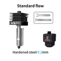 Hotend-Kit gehärtete Stahldüse 0,2 bis 0,8 mm für Bambu P2S A1 – Farbe 0.2 Standard Flow