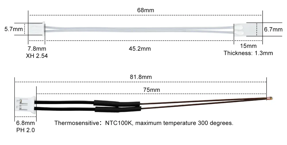 Hotend-Kit Keramik für Ender 3 V3 SE mit 60W Heizung