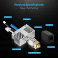 Hotend Kit Messing 24V 80W Thermistor Heizblock für Elegoo Neptune – 5