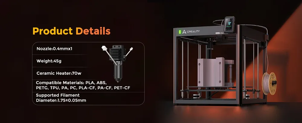 Hotend-Kit mit Keramik-Heizblock für Creality Ender 5 Max