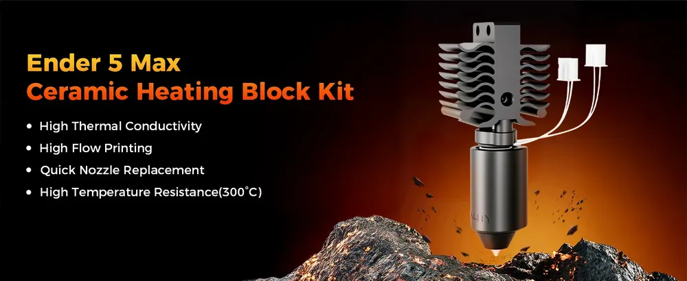 Hotend-Kit mit Keramik-Heizblock für Creality Ender 5 Max