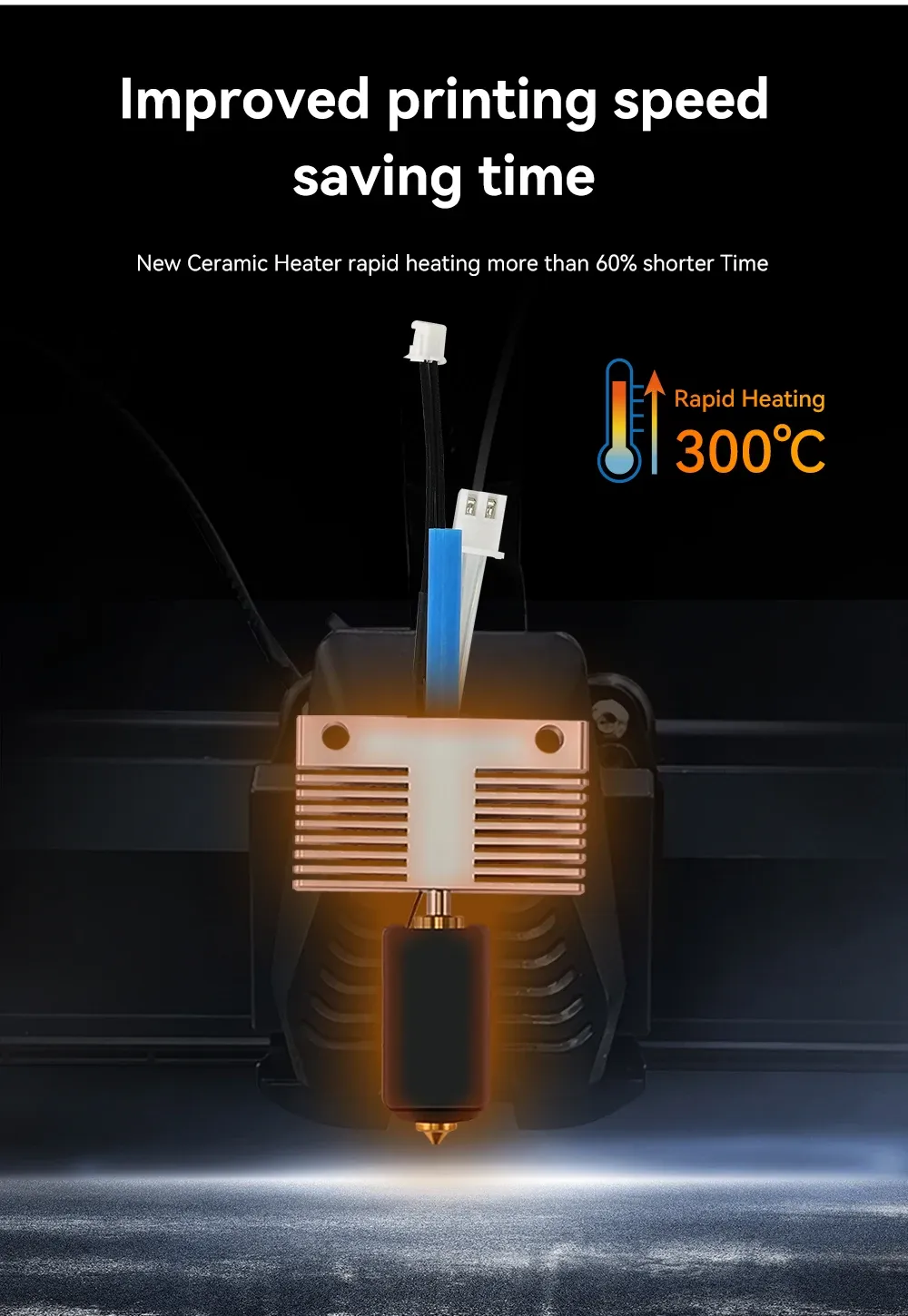 Hotend-Kit mit Messing-Stahl-Düse für Elegoo Neptune 4 Plus