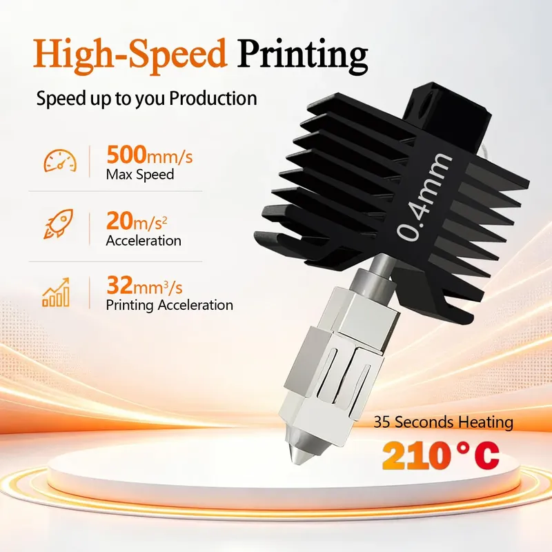 Hotend-Kit mit Stahldüse für Bambu Lab X1/P1 Serie